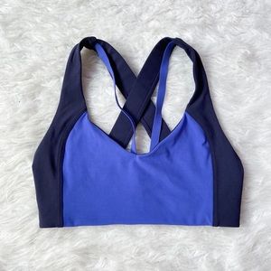 Lululemon Sweat Times Bra in Moroccan Blue & Midnight Navy